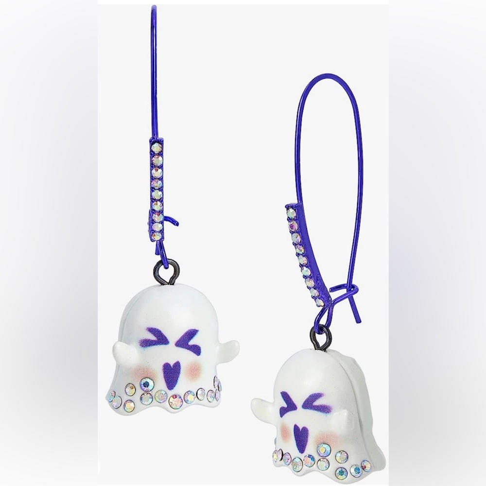 NWT Betsy Johnson Women’s Ghost Dangle Earrings